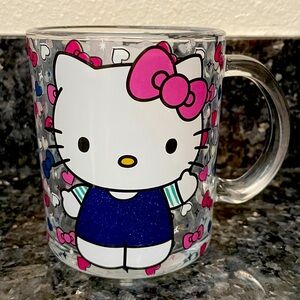 🎀✨Hello Kitty ✨🎀 Glitter Glass Mug